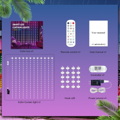 LED圣诞灯 - HCP039 DIY皮线窗帘灯串